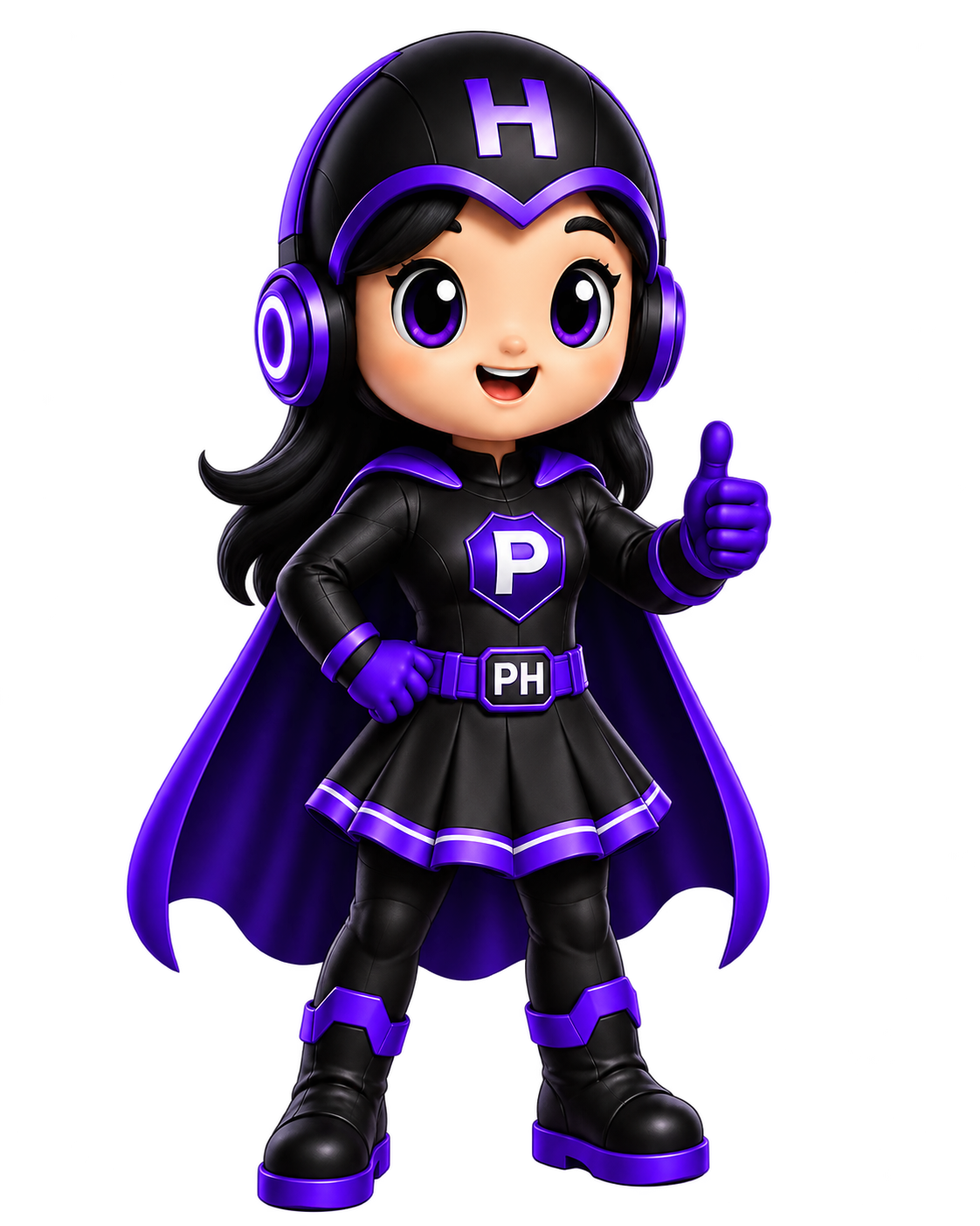 Hera, the HeroPeak mascot, giving a thumbs up